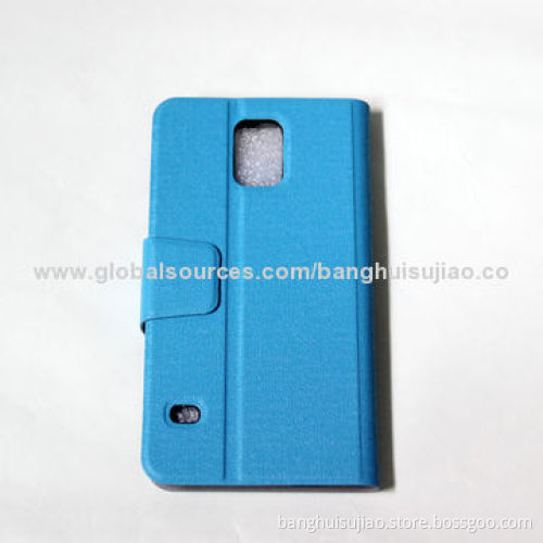 Leather Mobile Phone Case for Samsung Galaxy S5, New Coat, Various Colors Available